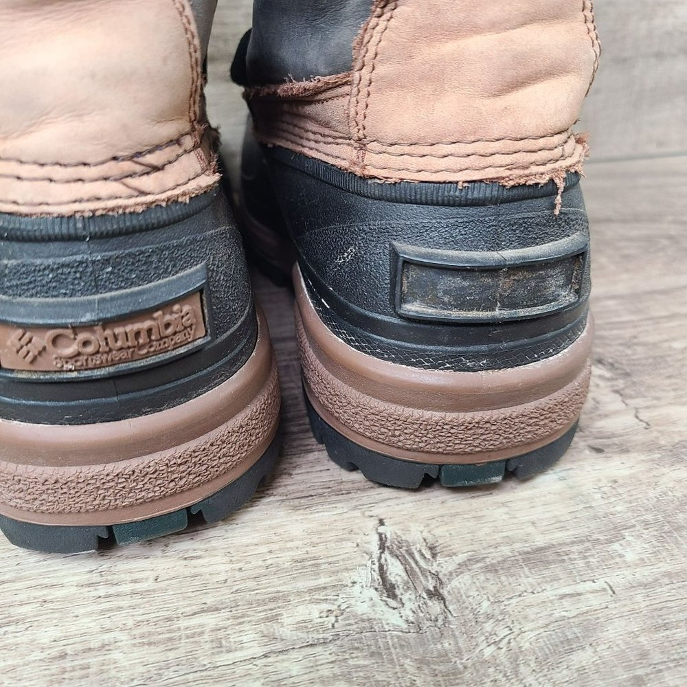 Columbia Bugabison Waterproof Winter Snow Boots Men’s Size 8 Thermolite Leather - Picture 4 of 9